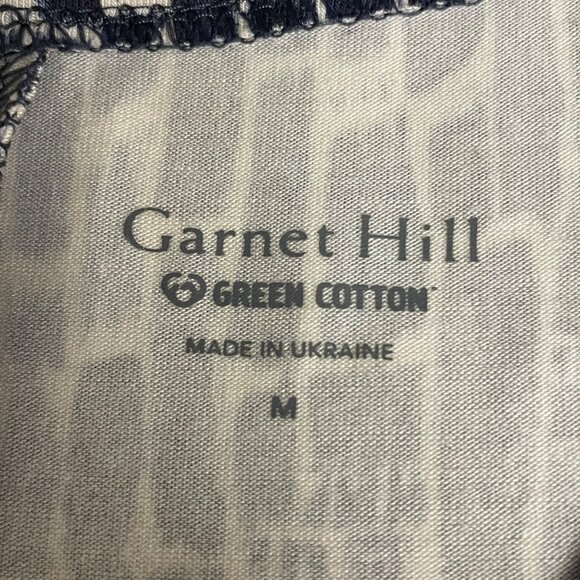 Garnet Hill Button Front V-Neck Tank Dress Sz MED Pockets - Picture 7 of 7